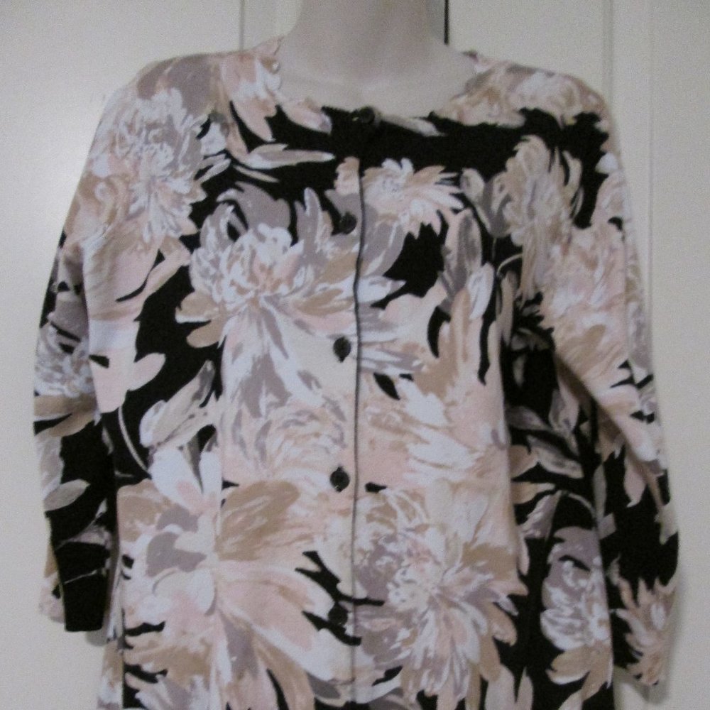ISAAC MIZRAHI LIVE Woman's Cardigan Sweater Top M